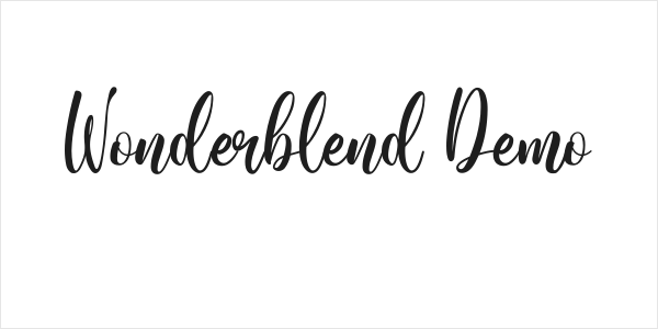 Wonderblend Demo Logo