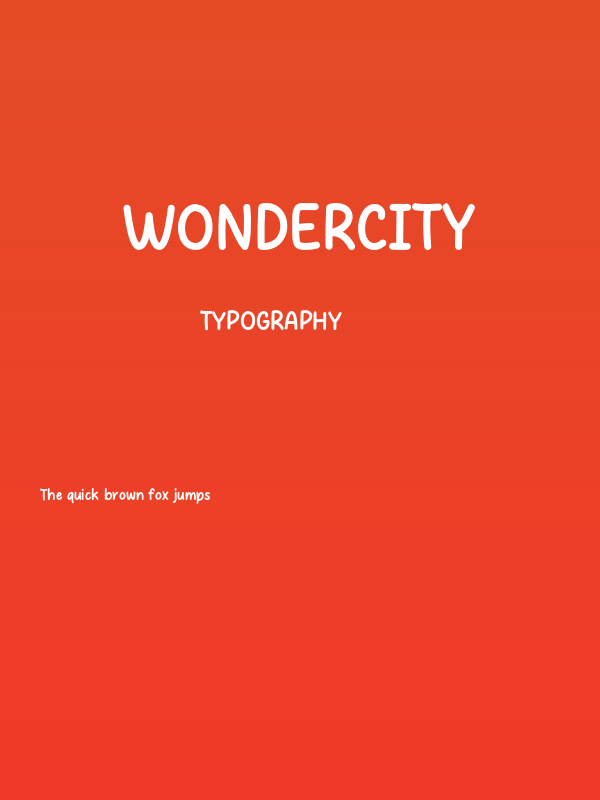 Wondercity Poster