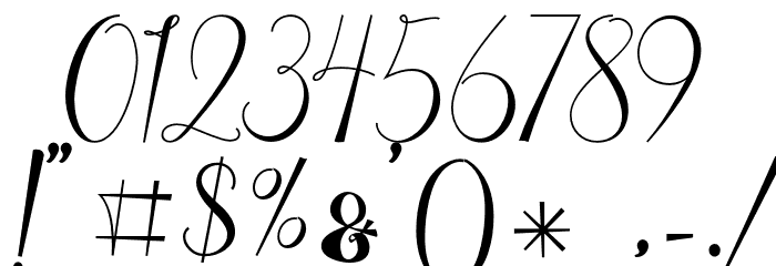WonderfebiaFreePersonalUse Font OTHER CHARS