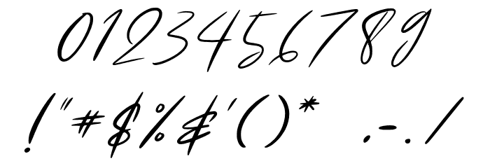 Wonderfill Font OTHER CHARS