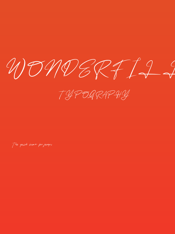 Wonderfill Poster