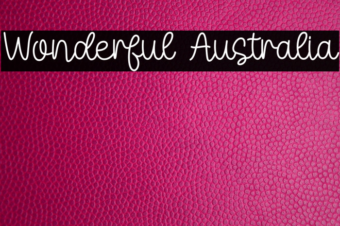 Wonderful Australia Example 2