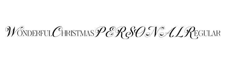 Wonderful Christmas PERSONAL Regular  les polices de caractères gratuit tlcharger