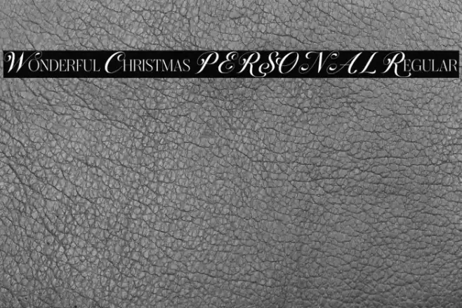 Wonderful Christmas PERSONAL Regular Font examples