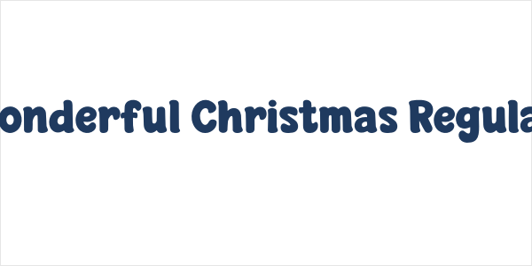 Wonderful Christmas Regular Logo