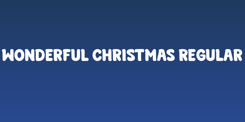 Wonderful Christmas Regular Social Header