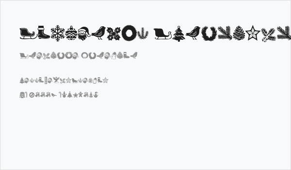 Wonderful Christmas Symbols Regular Business Card