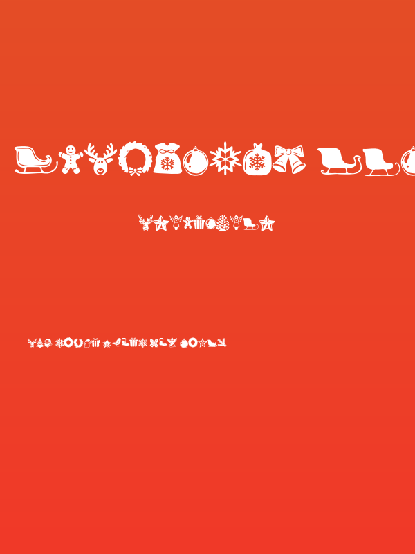 Wonderful Christmas Symbols Regular Poster