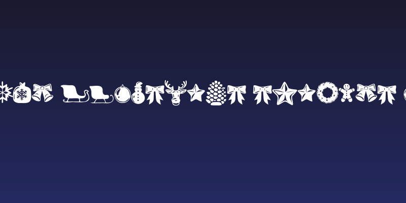 Wonderful Christmas Symbols Regular Social Header