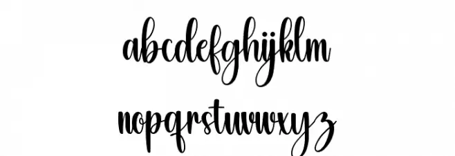 Wonderful Christmas フォント 小文字