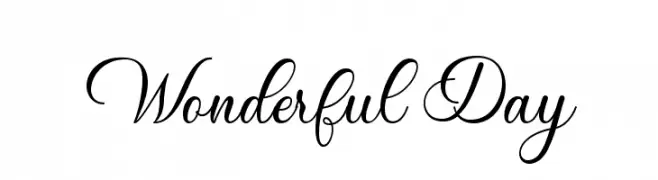 Wonderful Day  Free Fonts Download