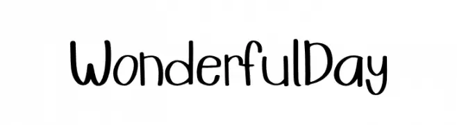 Wonderful Day  Frei Schriftart Herunterladen
