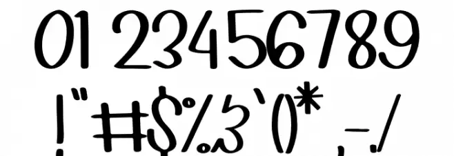 Wonderful Day Font OTHER CHARS