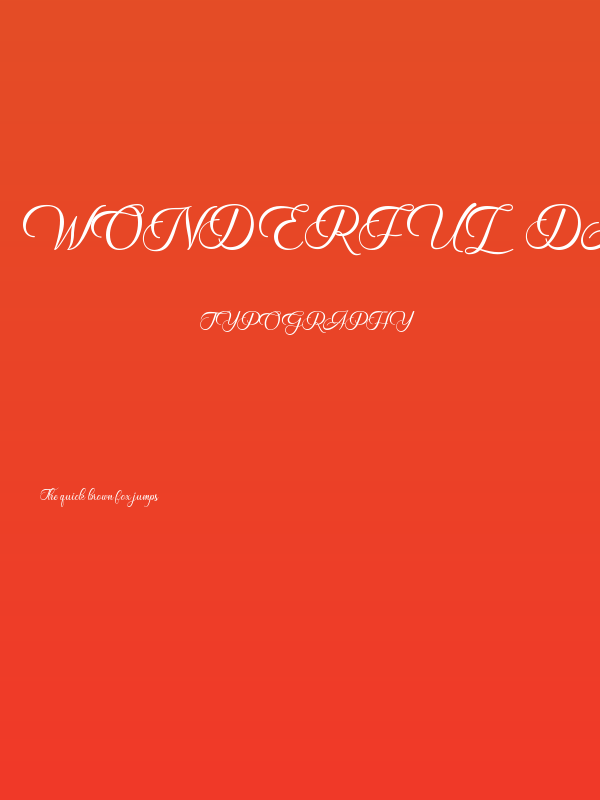 Wonderful Day Poster