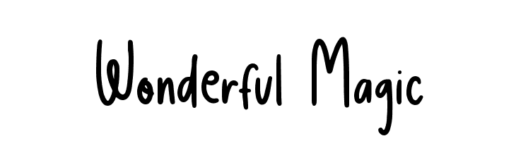 Wonderful Magic  Descarca Fonturi Gratis