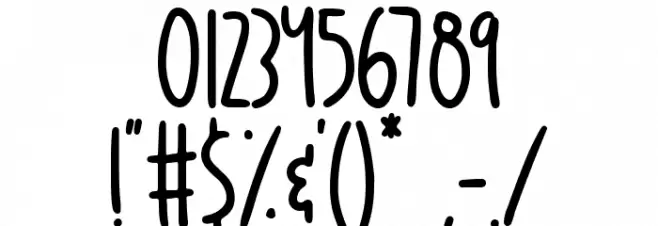 Wonderful Magic Font OTHER CHARS