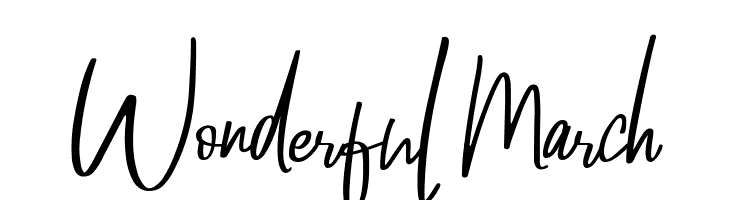 Wonderful March  لخطوط تنزيل