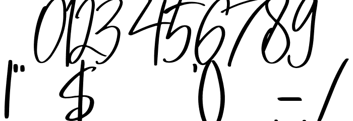 Wonderful March Font OTHER CHARS