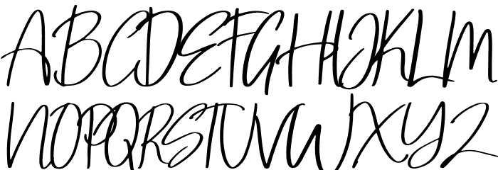 Wonderful March Font UPPERCASE