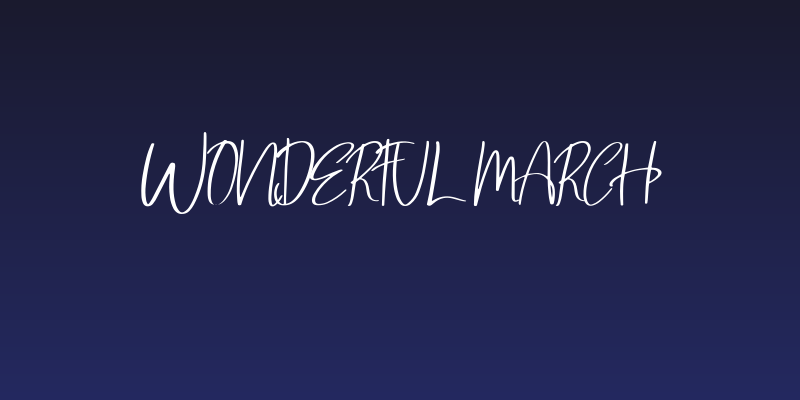 Wonderful March Social Header