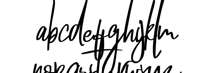 Wonderful March Font LOWERCASE