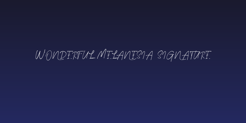 Wonderful Melanesia Signature Social Header