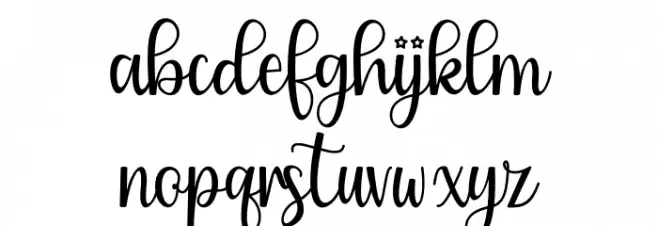 Wonderful Paradise Font LOWERCASE