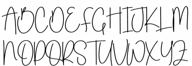 Wonderful Picture फ़ॉन्ट अपरकेस