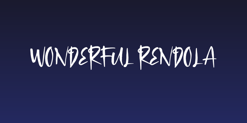 Wonderful Rendola Social Header