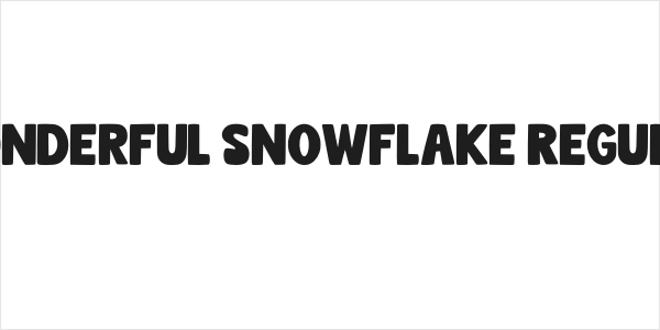Wonderful Snowflake Regular Logo