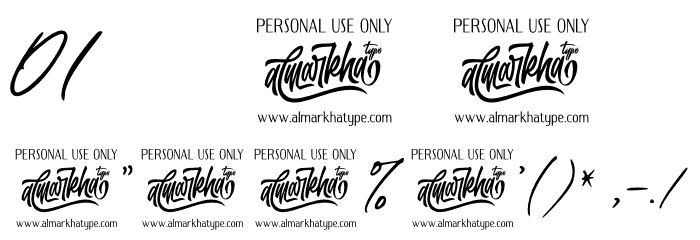 Wonderful Sunset Font OTHER CHARS