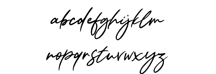 Wonderful Sunset Font LOWERCASE
