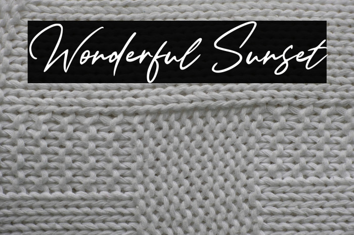 Wonderful Sunset Example 2