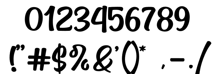 Wonderful Today Font OTHER CHARS