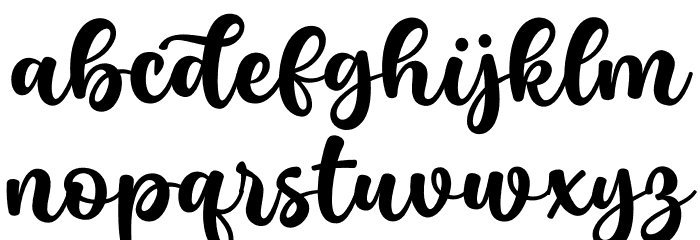 Wonderful Today Font LOWERCASE