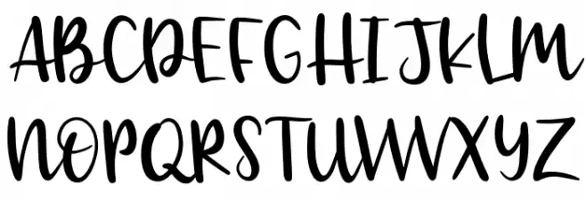 Wonderful moment Regular Font Litere mari