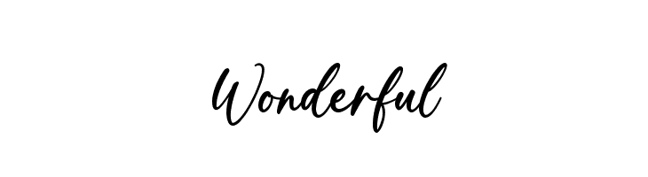 Wonderful Font - FFonts.net