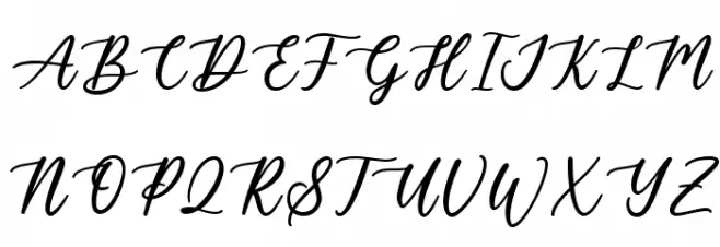 Wonderful Schriftart Groß