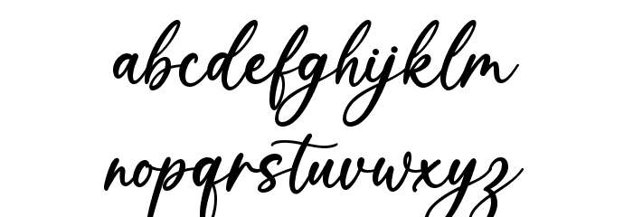 Wonderful Font LOWERCASE