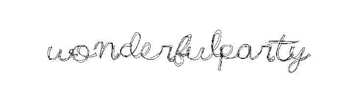 WonderfulParty  免费字体下载