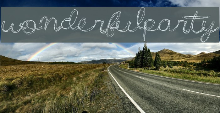 WonderfulParty Font examples