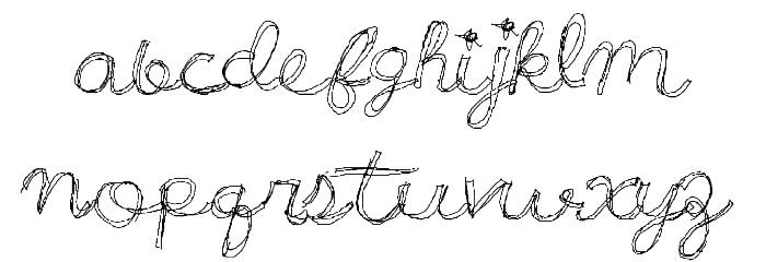WonderfulParty Font LOWERCASE