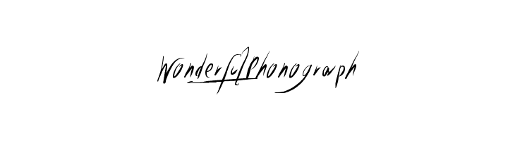 WonderfulPhonograph Font