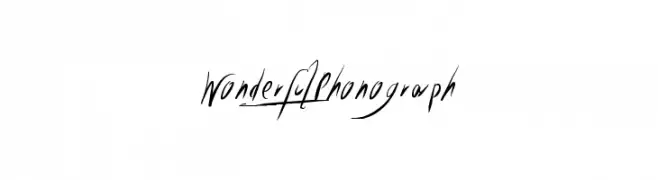 WonderfulPhonograph  नि: शुल्क फ़ॉन्ट्स डाउनलोड