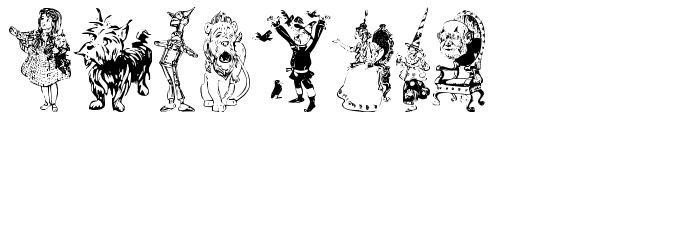 WonderfulWizardofOz.com Font LOWERCASE