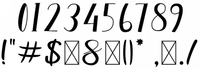 Wonderfull Bali Font OTHER CHARS