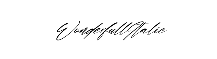 Wonderfull Italic  Frei Schriftart Herunterladen