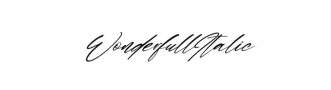Wonderfull Italic  Fuentes Gratis Descargar