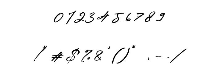 Wonderfull Italic Font OTHER CHARS