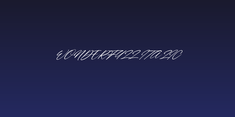 Wonderfull Italic Social Header